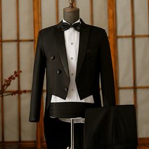 연미복 남성 턱시도 남자 정장 공연복 무대 공연 밴드 지휘자 복장 대형 롱 테일 매직 의상