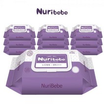 [마미요] 누리베베 아기물티슈 캡형 100매x10팩, 본상품