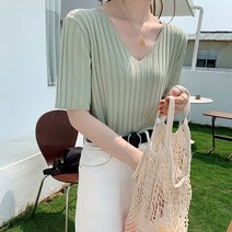 봄 여름 기본티 쿨 니트 브이넥 반팔티 HH-D42 흰티 가족티 단체티