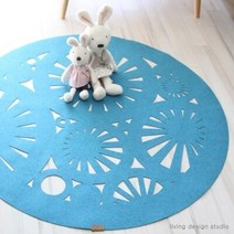 버블버블 펀칭 러그[6 color], 오렌지(orange)