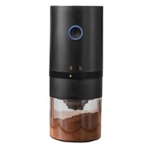 사무실 커피머신기 편의점 카페용 가정용 커피메이커 휴대용 전기 커피 그라인더 USB 충전 전문 자동 콩, 02 Black