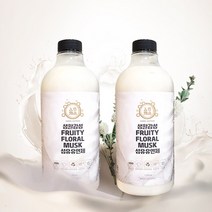 생활감성 피부에 순한 고농축 섬유유연제 1L, 2개