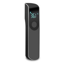 비접촉 온도계 LCD 디지털 이마 온도 기계 미니 가정용 전자 열체크기 15, 협력사, 검은 색