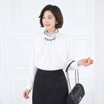 모슬린 엄마옷 쥬얼리 블라우스 EBL003005 마담 미시옷 중년여성의류 빅사이즈 50대 60대여성옷