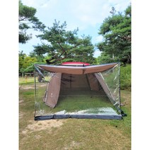 스노우피크 리빙쉘 롱프로 우레탄창 3면 전실 확장형, 투명tpu, 블랙