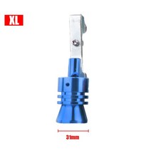 1pc 범용 자동차 배기 가짜 터보 휘슬 배기 파이프 머플러 블로우 오프 자동차 튜닝 머플러 액세서리, 블루 xl
