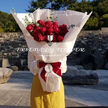 100송이 붉은 장미 꽃다발, 샵으로 방문할게요:) (월~토)