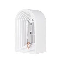 Our Home 꿈의문 충전식 LED 무드등 터치 피규어, 흰색