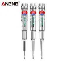 ANENG-B14 전압계 전류계 디지털 테스터 전기 유도 스크루 드라이버 프로브 표시등 테스트 펜 센서 포함, 03 3pcs