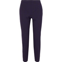 ELIE TAHARI 엘리 타하리 Marcia 크롭 checked twill slim-leg 팬츠124344