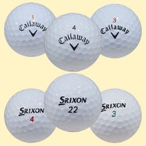 [트리거 골프]캘러웨이 스릭슨 로스트볼 중고 로스트 골프공 A-급 30구 화이트 컬러 칼라, 스릭슨 A-급화이트 30구