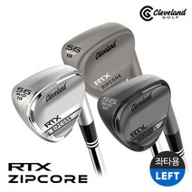 클리브랜드 골프 [예약판매] 던롭코리아 RTX ZIPCORE 웨지 (왼손용) GC, 선택완료, 블랙사틴 경량스틸 50