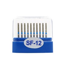 다이아몬드 드라이 드릴 비트 다이아몬드 드릴 비트 100 개/상자 치과용 그라인딩 폴리쉬 버 실험실 폴리, SF-12, 02 SF-12