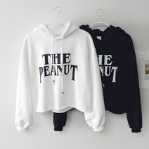 The 크롭 기모 후드티셔츠 주니어 긴팔티 데일리룩 코디 초등학생 10대 겨울옷