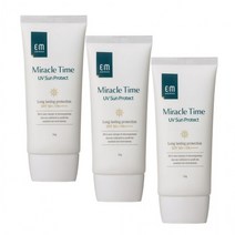EM 미라클타임 UV 썬 프로텍트(50g) 3개 자외선차단제 기능성화장품, 상세페이지 참조, 상세페이지 참조, 상세페이지 참조
