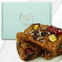 [시루조아] 국내산 밤 대추 건강 약식 800g 떡 민트 선물세트(16개입), 건강약식 16개입 선물세트