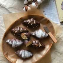 브리도 딥 초코 냉동 크로와상 완제품, 80g X 6개