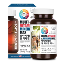 미국 직수입 멀티비타민 미네랄 맥스 3개월분 온 가족 영양제 남성 여성 피로 회복제 만성피로 영양제