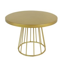 금속 케이크 스탠드 웨딩 디저트 디스플레이 랙 컵 케이크 받침대 스탠드 트레이 홀더, 금, M, 큰