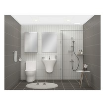 [이누스바스] [이누스] 욕실리모델링 패키지 코지브릭 (공용/거실욕실), 선택:샤워파티션