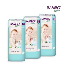 BAMBO 밤보그린 기저귀 3단계 대용량 밴드형 1박스(52Px3팩), 단일옵션