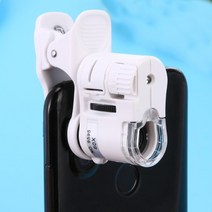 범용 휴대 전화 현미경 60x magnifier led instrument macro lens optical zoom with micro camera clip optical, 없음