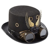 빈티지모자 볼캡 블랙 steampunk 탑 햇 기어 안경 펑크 고딕 쓰고 있죠 휴일 할로윈 액세서리