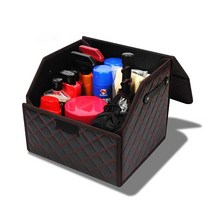 쮸카 현대벨로스터N 트렁크정리함 SANTAFE TM 트렁크정리박스 벤츠s65 콘솔박스 베라크루즈수납함 세차툴백 차량보관함 기아봉고3ev, 불카누스레드 트렁크정리함