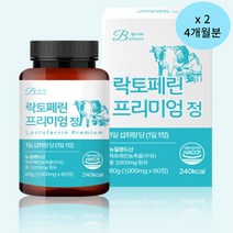밸런스궁합 락토페린 프리미엄정 3000mg 고함량 초유 단백질 유산균 60정, 60 X 2통/4개월분