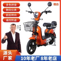 접이식 전동자전거 전기자전거 배달 렌탈 키트 폴딩 전기 성인 48v 이륜 2 인용 배터리 스쿠터 자전거, Double 색상 orange+48v20a Lead a