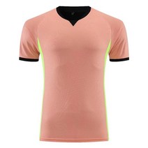 맞춤형 남성 축구 심판 유니폼 셔츠 여러 색상 옵션 판사 통기성 저지 축구 심판 유니폼, l, ax3068 라이트 오렌지