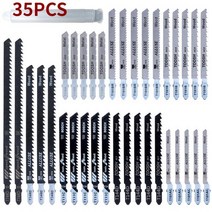 밴드쏘 밴드쇼 톱 날 개 지그 블레이드 스테인레스 퍼즐 세트 목공, 35PCS
