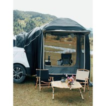 차박텐트 카텐트 꼬리 루프탑 텐트 차박 용 도킹 SUV 캠핑 감성 퀵 오픈 suv 자동차 사이드 자동 캐노피 확장 야외 자동차 사이드, 다크 브라운 패키지 하나