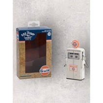 미국 그린라이트 빈티지 가스 펌프 GULF 1:18 다이캐스트 모형 자동차 장난감