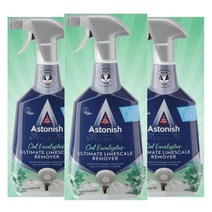 Astonish Limescale Remover 아스토니쉬 얼티밋 라임스케일 리무버 욕실 주방 청소 세정제 쿨 유칼립투스향 750ml 3통