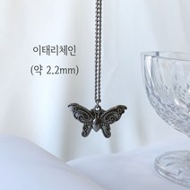 구루미 [핸드메이드] 엔틱 도트 나비 볼드 체인 목걸이