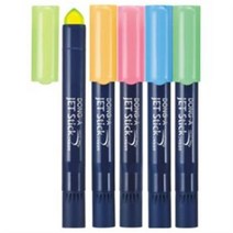 동아 제트스틱 고체형광펜 타원형, FO5(노랑), 12개입
