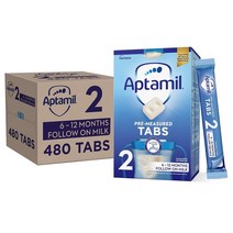 Aptamil 2 Follow On Baby Milk Formula 앱타밀 팔로우 온 베이비 밀크 6~12개월 분유 24g 120회분 4박스