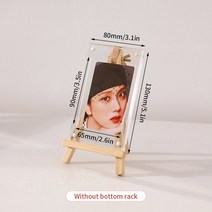 피규어케이스 피규어진열장 아크릴진열장 Kawaii-CD 타입 포토카드 프레임 아크릴 Kpop 액자 투명 아이돌 카드 그림 디스플레이 스탠드 홀더 데스크탑 장식, [01] As Picture Show, [06] S6 photo frame