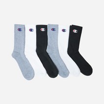 챔피온 양말 쿼터삭스 하프파일 6켤레 CH170