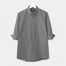 제이에이치스타일 베이직 옥스포드 롤업 7부 셔츠