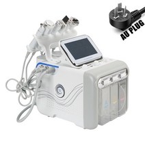 아쿠아필기계 아쿠아필링기 얼국각질제거기 피부관리기 6In1 워터 산소 제트 아쿠아 필링 뷰티 페이셜 스킨 딥 클렌징 머신 전문 하이드로 스파 살롱, au 플러그