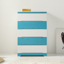 원퍼니처 아이비 서랍장800 출시시념 신제품(길이794mm) 서랍장, 블루