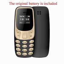 무선전화기 유뮤선전화기 레트로 Bm10 미니 3310 휴대용 소형 마이크로 모바일 핸드폰 Gsm 듀얼 Sim 지원, [10] Gold