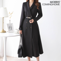 모리스커밍홈 모리스커밍홈 엘레강스 숄카라 더블단추 벨트 원피스_M2101OP601A