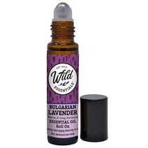Wild Essentials Alert 에센셜 오일 롤온 깨어 있고 활력을 유지하기 위한 10ml 100 순수 프리미엄 등급 및 유기농 호호바 오일로 제작 바로 사용 가능, 라벤더.