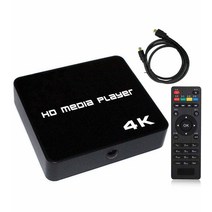 FifiLion 미디어 플레이어 HD 미디어 플레이어 4K 멀티미디어 플레이어 최대 2160p 대응 SD 카드USB 메모리외부 하드 디스크 대응 HDMIAV컴포넌트 출력 동영상·음악·사진 재생 MP4 플레이어 오토 플레이어 HDMI 케이블 부속