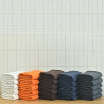 업소용 미용수건 면사 30수 100g 무지 10장 세트, 화이트, 10개