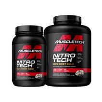 머슬테크 니트로테크 100% 웨이 골드 쿠키앤크림 분리유청단백질 bcaa cGMP, 1개, 907g