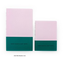 사랑해 SIL 180도 실제본 펼침 노트&미니북 유선노트, 미니북 모던아트, 1개